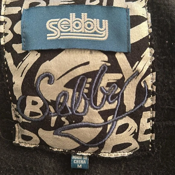 Check Navy Pea Coat - Picture 5 of 6